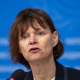 L'infectiologue Alexandra Calmy en appelle à la responsabilité de chacun pour maintenir les progrès effectués jusqu'à présent dans la lutte contre le sida. KEYSTONE/SALVATORE DI NOLFI